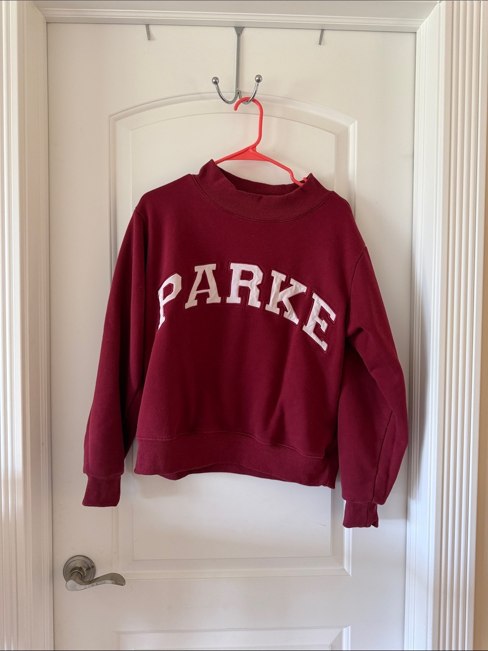 Parker Burgundy Crewneck Sweatshirt
